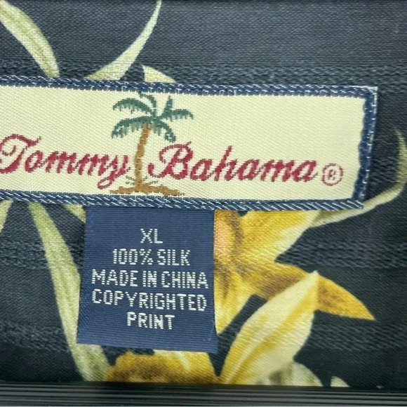 Tommy Bahama Shirt Button Down Short Sleeve Silk floral hawaiian 3173 - Picture 2 of 6